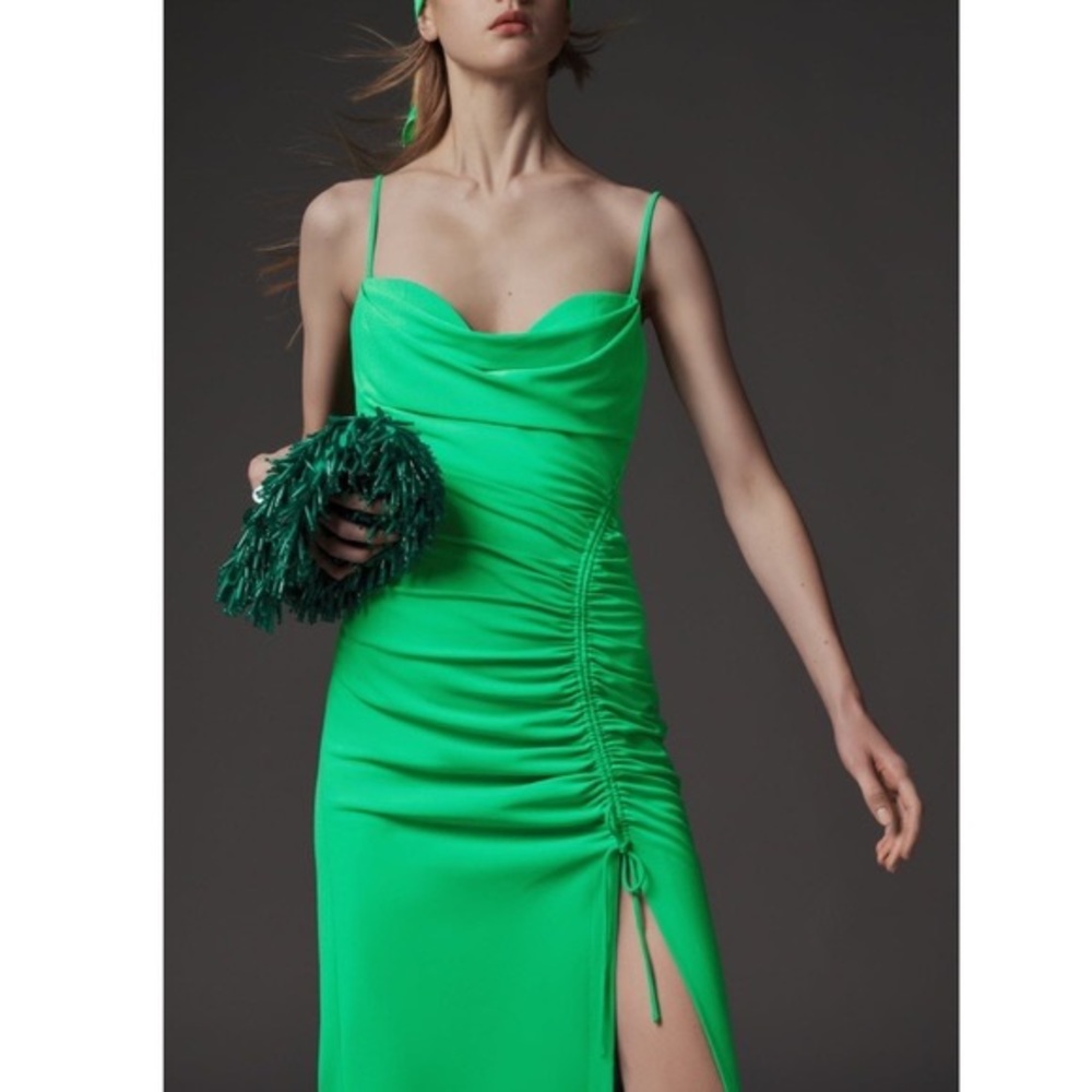 Zara draped midi dress